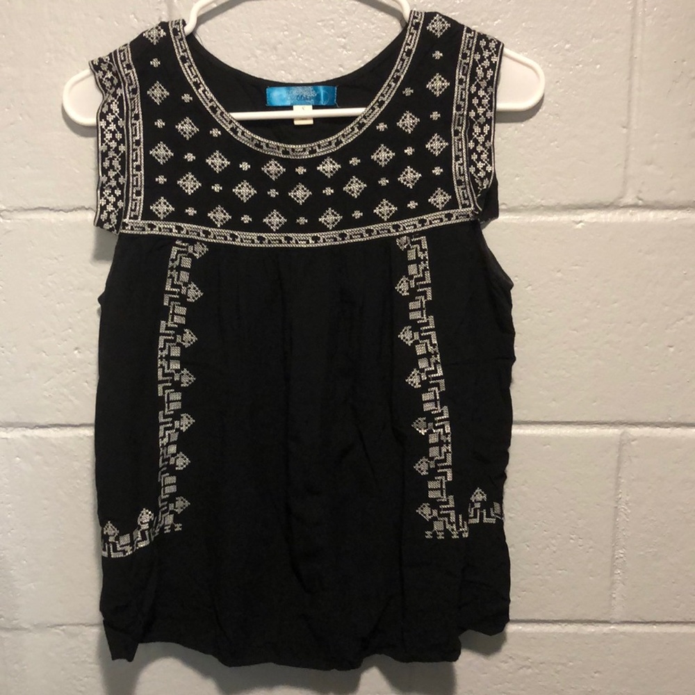 Embroidered Tank Top